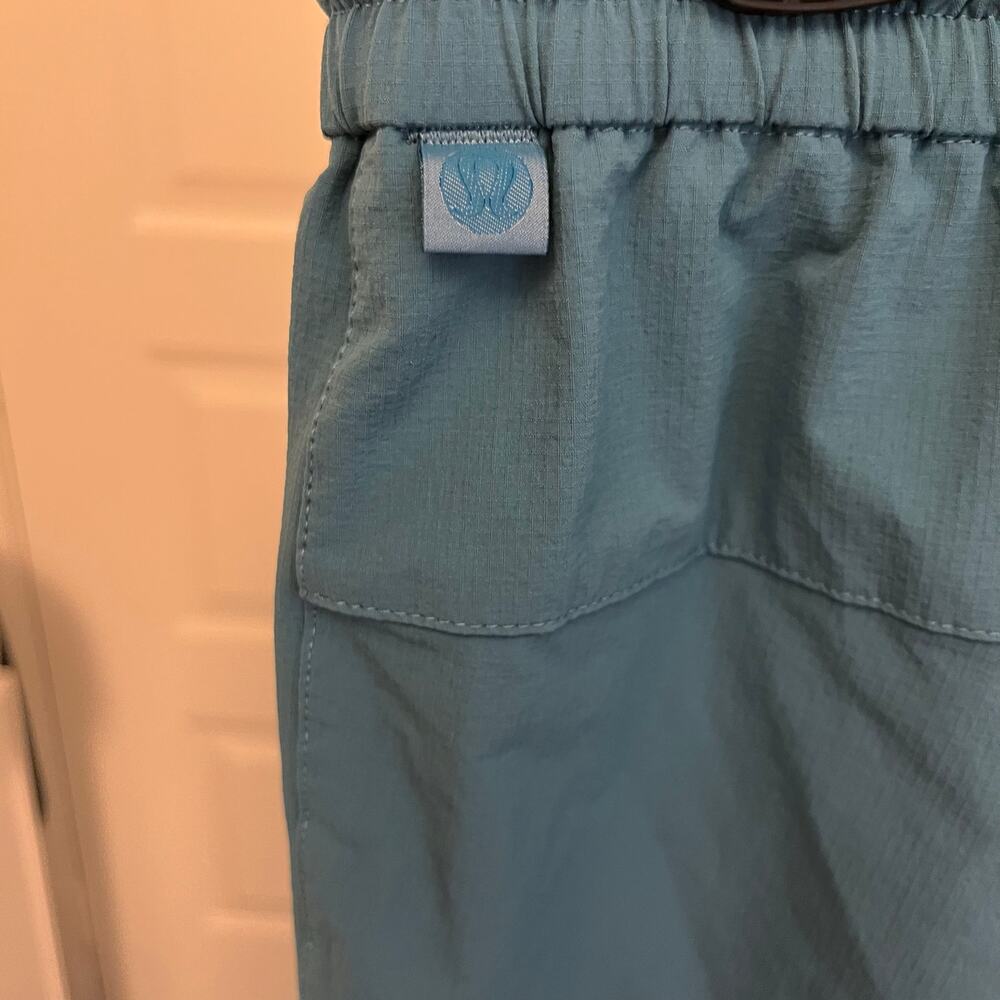 Lululemon Bowline 8” Stretch Ripstop Shorts Men’s L Teal Blue Crest Athletic - Picture 7 of 9